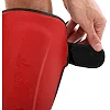 Защитные накладки на ноги Муай Тай, ММА, Кикбоксинг кожаная HARD TOUCH BO-4229 (Коричневый)