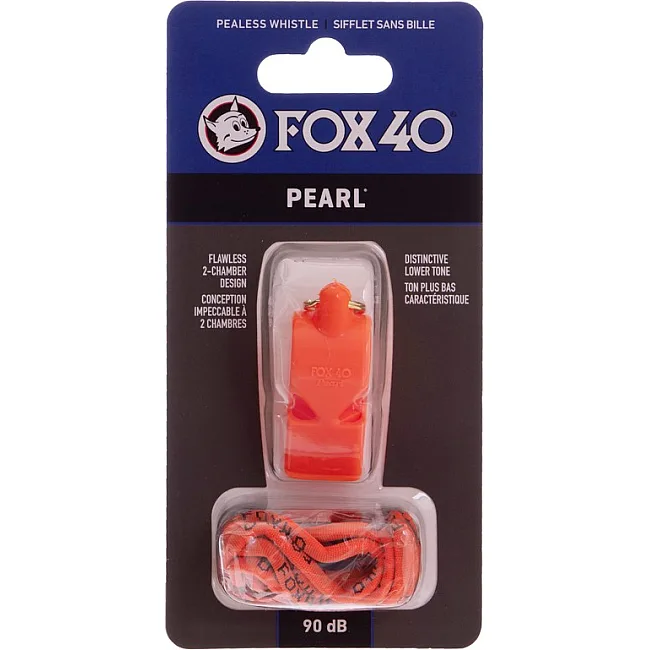 Свисток спортивный судейский пластиковый со шнурком PEARL FOX40
-PEARL (Зеленый)