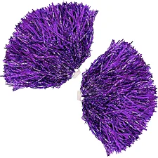 Помпони матові для танців із захватами-кільцями SP-SPORT Pom-Poms C-0838 2шт (Фіолетовий)