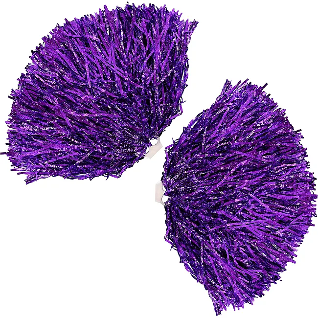 Помпони матові для танців із захватами-кільцями SP-SPORT Pom-Poms C-0838 2шт (Фіолетовий)
