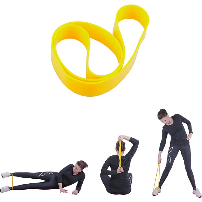 Лента-эспандер для упражнений inSPORTline Hangy Light 27,5 см желтая