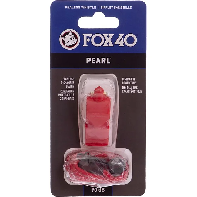 Свисток спортивный судейский пластиковый со шнурком PEARL FOX40
-PEARL (Зеленый)