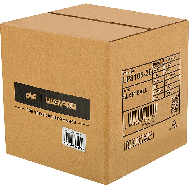 Слэмбол мяч набивной для кроссфита и фитнеса
 LiveUp LP8105-20 20кг