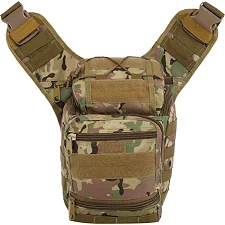 Тактическая сумка через плечо MILITARY RANGERS ZK-9112 30x23x13см 9л (Камуфляж Multicam)