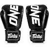 Боксерские перчатки Fairtex BGV1-ONE (натуральная кожа) Black (бинты в комплекте)