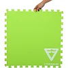 Коврик-пазл мат спортивный для фитнеса и спортинвентаря GYM MAT FI-5115 ZELART
 4детали 62х62х1,2см в наборе (Черный-зеленый)