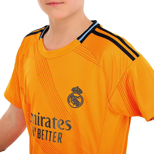 Футбольна форма дитяча із символікою клубу REAL MADRID VINI JR 7 гостьова 2025 SP-SPORT CO-4644