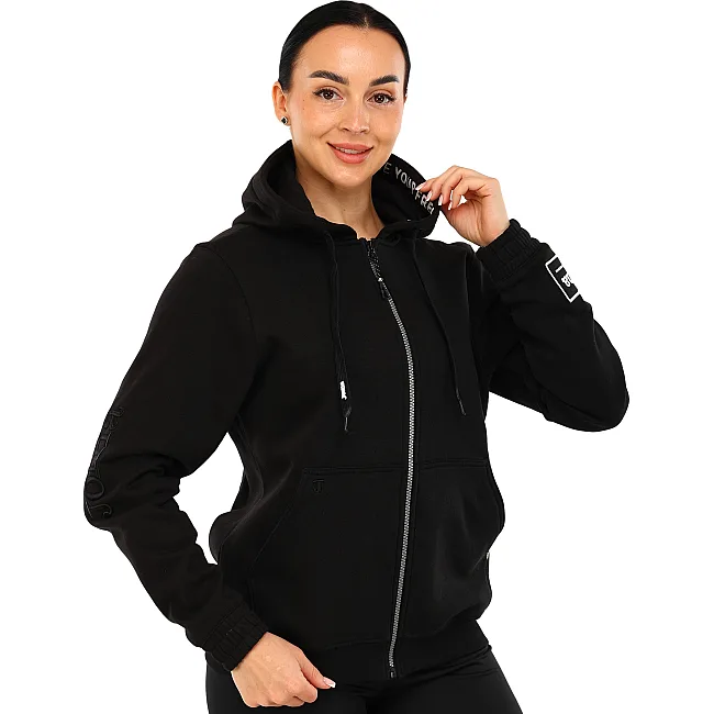 Спортивная кофта
 женская на молнии с капюшоном JOMA

 URBAN STREET 902423-100 (Черный)