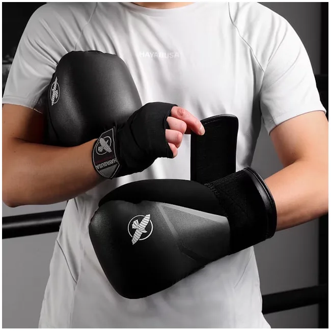 Боксёрские перчатки HAYABUSA E1 Black Grey