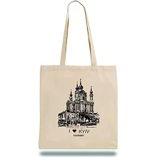 Экошопер BOOKOPT BK4016 I Love Kyiv бежевый