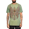 Футболка мужская AFFLICTION Absolution Tee VTG Green Potassium Spray