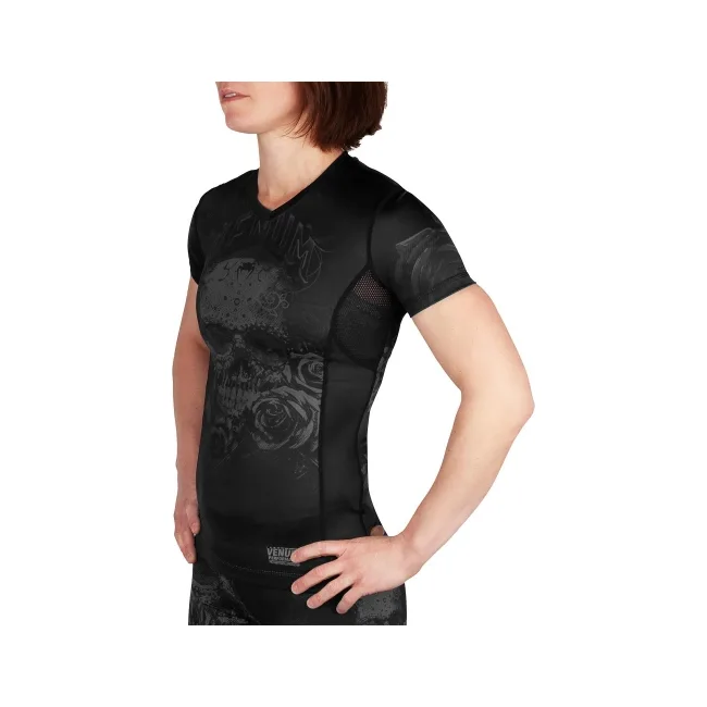 Рашгард женский VENUM Santa Muerte 3.0s Black Black