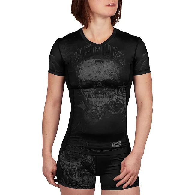 Рашгард женский VENUM Santa Muerte 3.0s Black Black