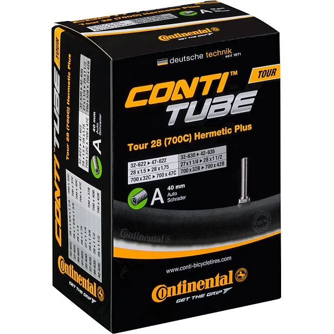 Камера для велосипеда CONTINENTAL Tour Tube Hermetic Plus 28" A40 RE 