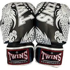 Перчатки для бокса TWINS Fancy FBGVL3-49BK Black White