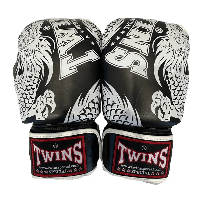 Рукавички для боксу TWINS Fancy FBGVL3-49BK Black White