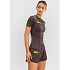 Рашгард женский UFC VENUM FIGHT WEEK 4.0 Womens Short Sleeve Dark Brown