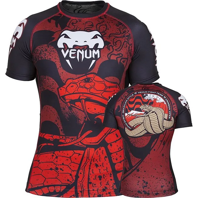 Рашгард VENUM Crimson Viper Black Red