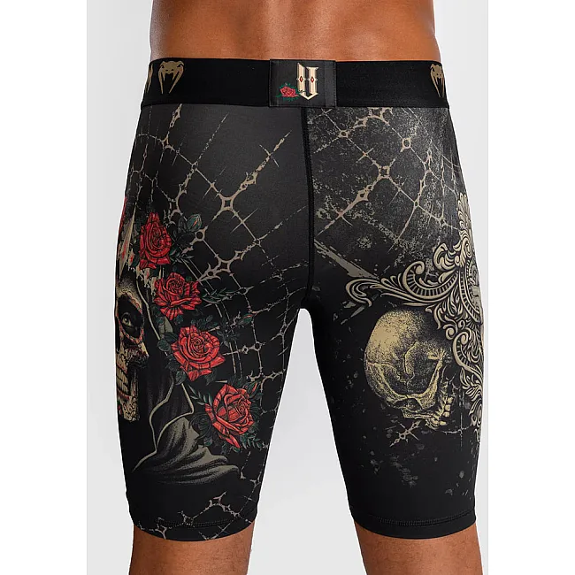 Шорти компресійні VENUM Santa Muerte 5.0 Men's Vale Tudo Deep Black Gold