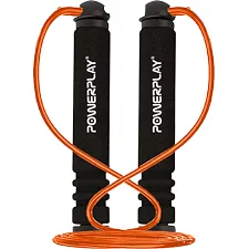 Скакалка POWERPLAY 4205 Classic Plus Оранжевая (2,7м)