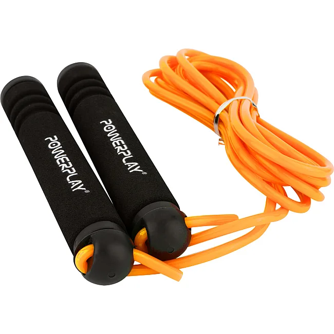 Скакалка POWERPLAY 4205 Classic Plus Помаранчева (2,7м)
