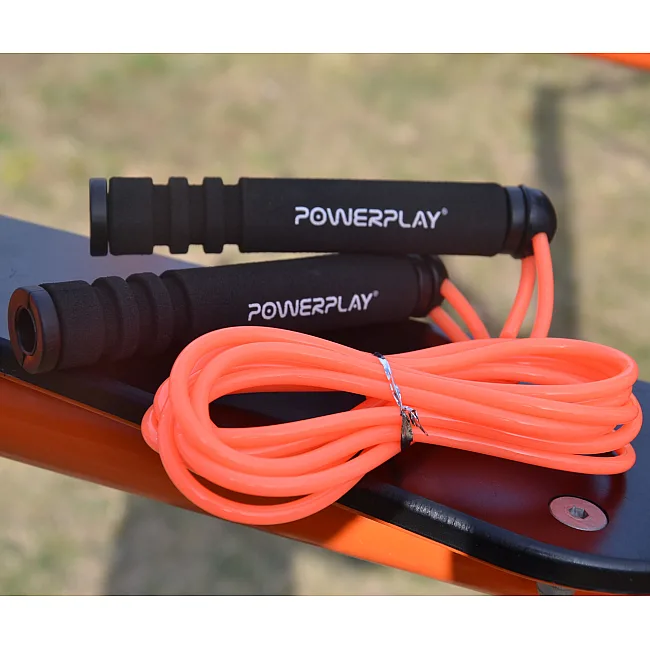 Скакалка POWERPLAY 4205 Classic Plus Помаранчева (2,7м)