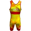 Трико для боротьби Adidas UWW (жовтий, 1633RED V1)