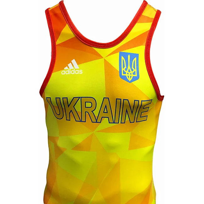 Трико для боротьби Adidas UWW (жовтий, 1633RED V1)