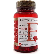 Витамины Earths Creation Vitamin E 180 см DL-alpha - 100 софт гель