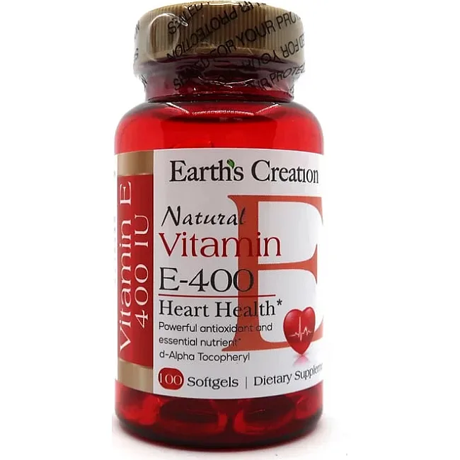 Витамины Earths Creation Vitamin E 180 см DL-alpha - 100 софт гель