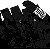 Бинты для бокса TITLE Boxing Semi Elastic 210" Extra Long Black Reg
