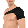 Бандаж для плеча компрессионный фиксатор плечевого сустава Shoulder Support SIBOTE ST-7493-L левый 1шт (Черный)
