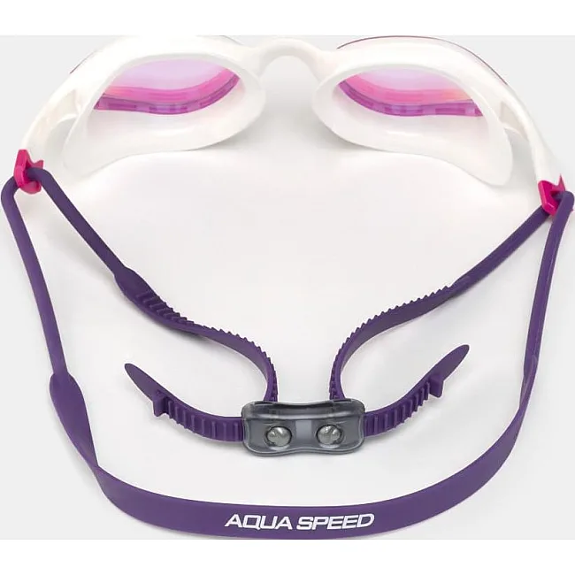 Окуляри для плавання Aqua Speed VORTEX MIRROR 8881 білий, рожевий, фіолетовий One Size