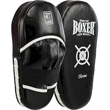 Лапа боксерская прямая тренировочная удлиненная BOXER NEW 2008-N (Черный)