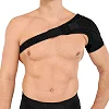 Бандаж для плеча компрессионный фиксатор плечевого сустава Shoulder Support SIBOTE ST-7493-L левый 1шт (Черный)