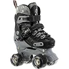 Ролики квады раздвижные SP-SPORT STL-155Q (Черный-серый)