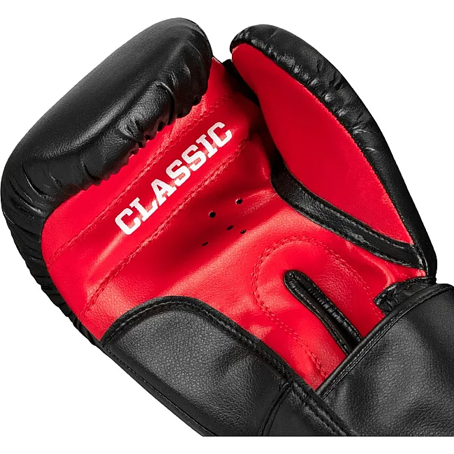 Боксерські рукавиці TITLE Classic Boxing Gloves Black/Red Regular