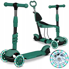 Детский самокат трехколесный Ricokids Todi зеленый
