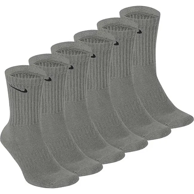 Шкарпетки NIKE U NK EVERYDAY CUSH CRW 6PR 132 сірий 38-42