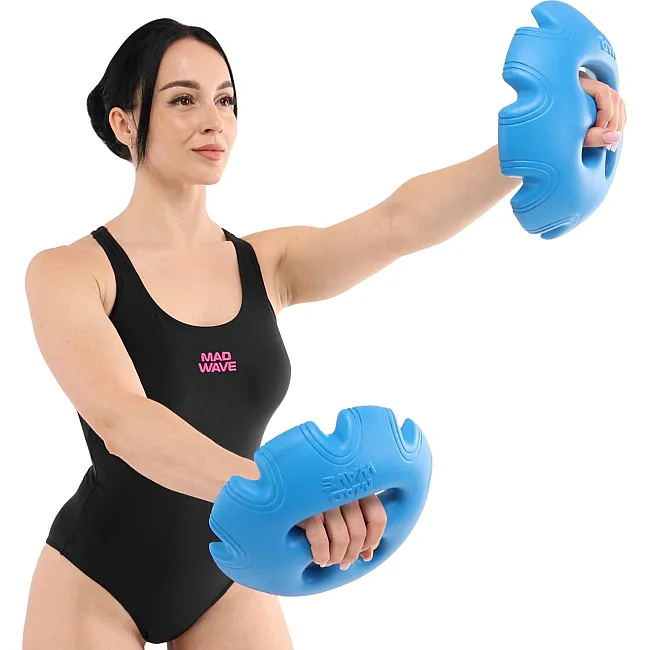 Аквадиски для аквааэробики и аквафитнеса Aquadisk MADWAVE Aquadisk jelly M082304 (Синий)