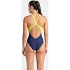 Купальник закрытый для женщин Arena BREATH SWIMSUIT V BACK LB черный, желтый, зеленый, синий