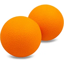 М'яч масажний подвійний для МФР та самомасажу Duoball ZELART FI-8234 ø6см (Помаранчевий)