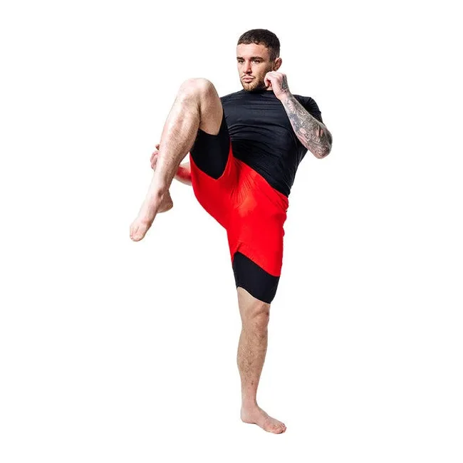 Компрессионные шорты для ММА RDX MMA T16 2-в-1 RED/BLACK