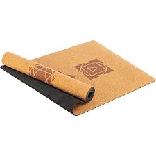 Коврик для йоги Пробковый каучуковый двухслойный Yoga mat RECORD FI-7156-2 183x61мx0.4cм