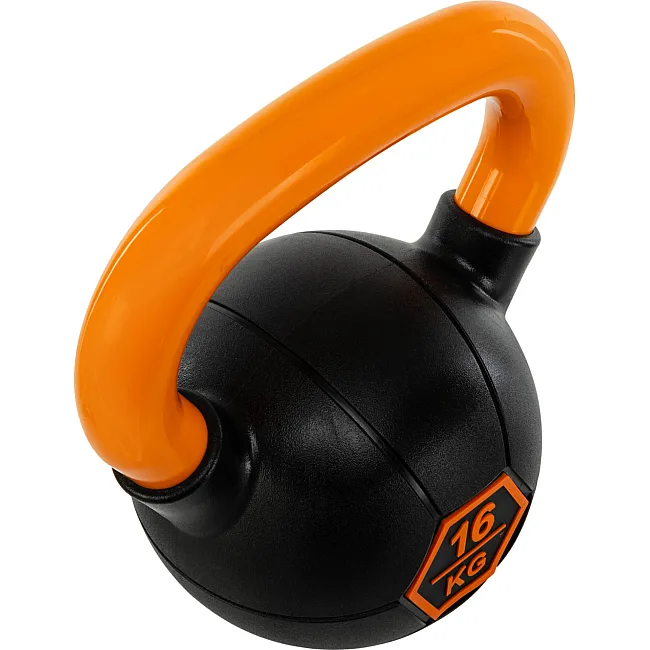 Гиря тренировочная цельная
 с окрашенной ручкой LiveUp Urethane competition kettlebell UAZE5336-16 вес 16кг