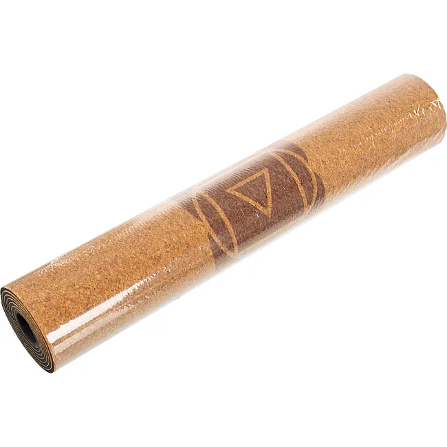 Коврик для йоги Пробковый каучуковый двухслойный Yoga mat RECORD
 FI-7156-2 183x61мx0.4cм
