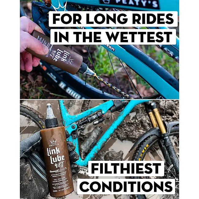 Смазка для цепи Peaty's LinkLube Wet, 120ml