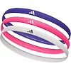 Повязки на голову женская Adidas Hairbands 3pk розовый, синий, белый