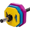 Штанга разборная для фитнеса и аэробики фитнес памп MDbuddy FI-2692 длина-1,4м 30мм 20кг
