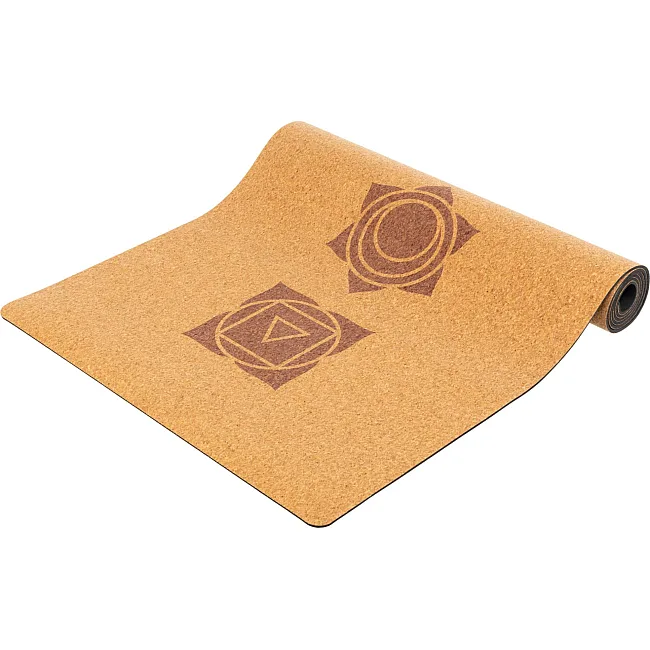 Коврик для йоги Пробковый каучуковый двухслойный Yoga mat RECORD
 FI-7156-2 183x61мx0.4cм